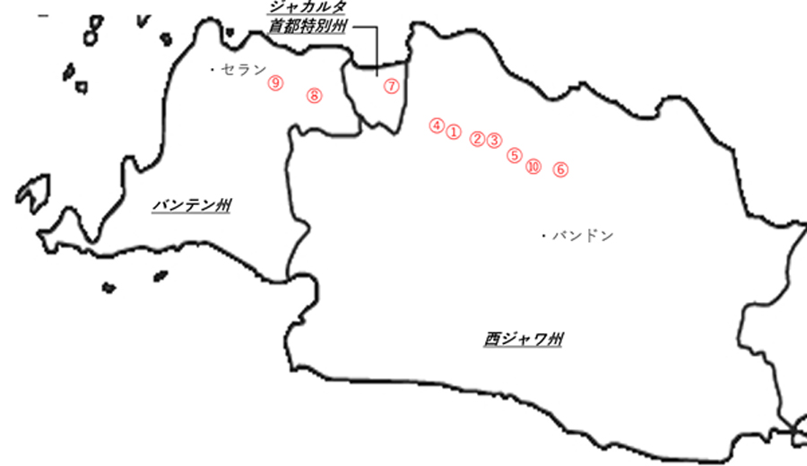 ①EJIP Industrial Park Plot 3A, Cikarang Selatan, Bekasi 17550 West Java, Indonesia ②Jl. Tol Jakarta – Cikampek KM. 37, Cikarang Pusat 17530, Bekasi Jawa Barat, Indonesia ③Graha KIIC 2nd Floor, Jl. Permata Raya Lot.C-1B, Kawasan Industri KIIC. Karawang 41361- West Java, Indonesia ④MM2100 Industrial Town, Cikarang Barat, Bekasi 17520 West Java, Indonesia ⑤Jl. H. R. Rasuna Said Blok, Jl. Taman Patra XIII No.Kav 3-4, RT.9/RW.4 12950 Daerah Khusus Ibukota Jakarta Jawa ⑥GJH3+8RJ, Sawangan, Kec. Cipeundeuy, Kabupaten Subang, Jawa Barat ⑦Kawasan Industri Pulogadung, Pulogadung, Cakung, Jakarta Timur ⑧Jl. Baru Pemda Tigaraksa, Cikupa, Tigaraksa, Tangerang ⑨Jl Raya Jakarta Serang KM 68, Cikande, Serang, Banten ⑩Kawasan Industri. Sektor 1A Blok B. Kalihurip Cikampek 41373, Jawa Barat